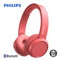 Audífonos Philips TAH4205 Bluetooth C/Micro 29 Hrs Rojo
